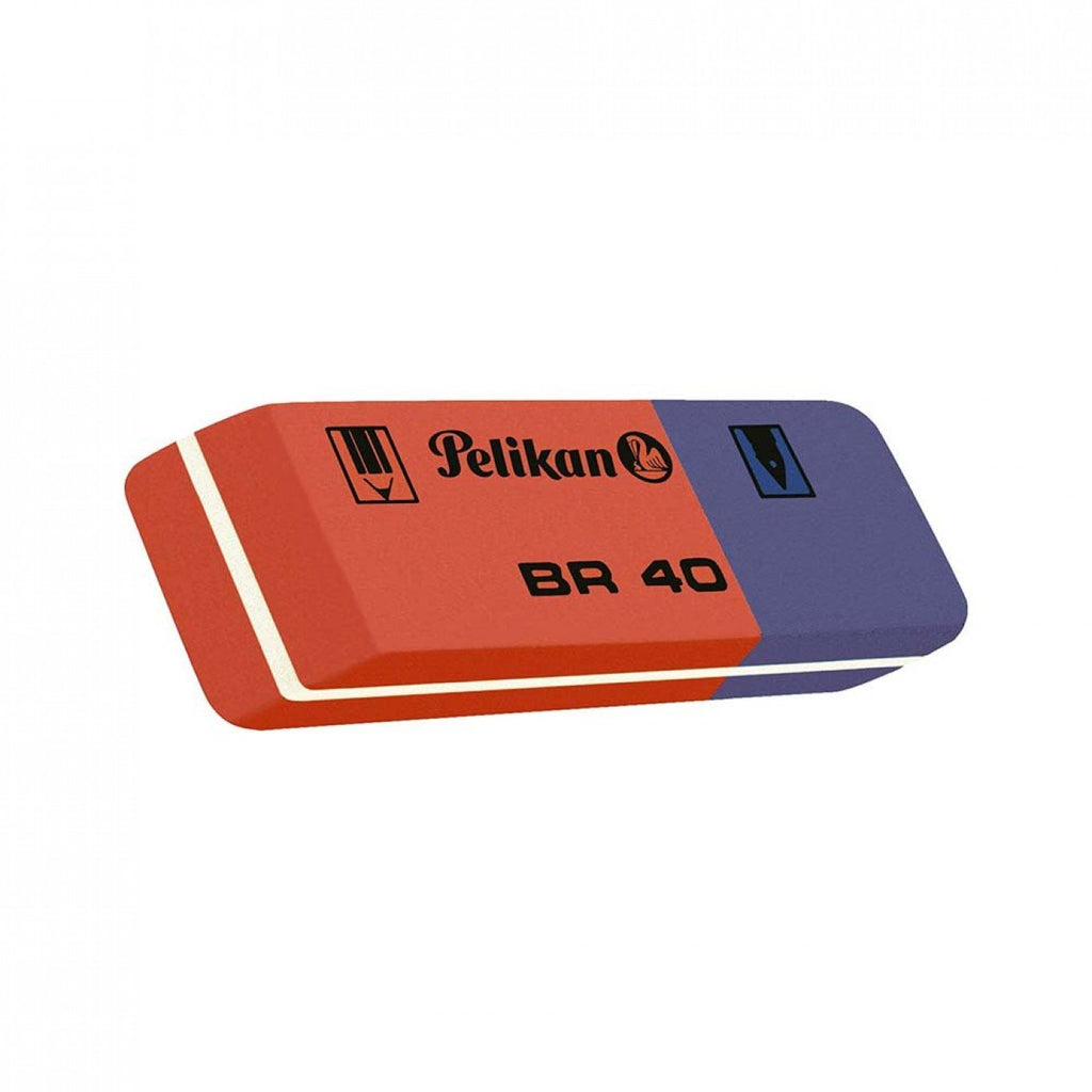 1 Gomma Pelikan Per Matite Penne a Sfera e pastelli Blu Rosso