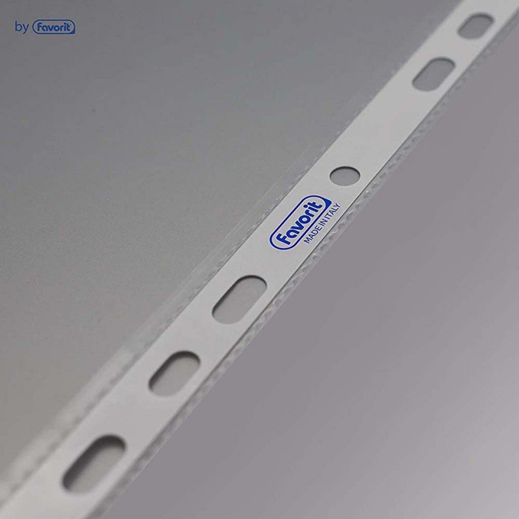 Buste a Foratura Favorit Formato A4 22x30 cm Trasparente confezione da 500