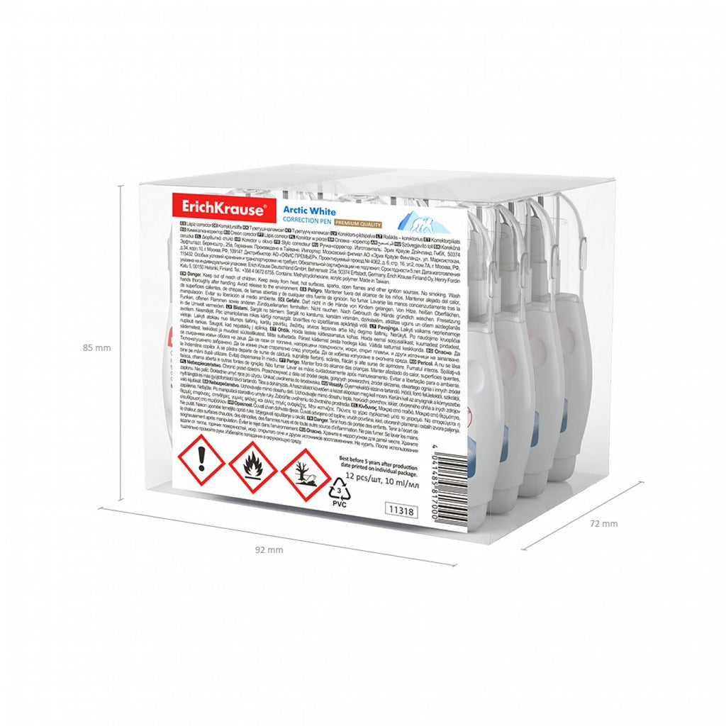 1 Correttore a Penna ErichKrause Arctic White 10 ml
