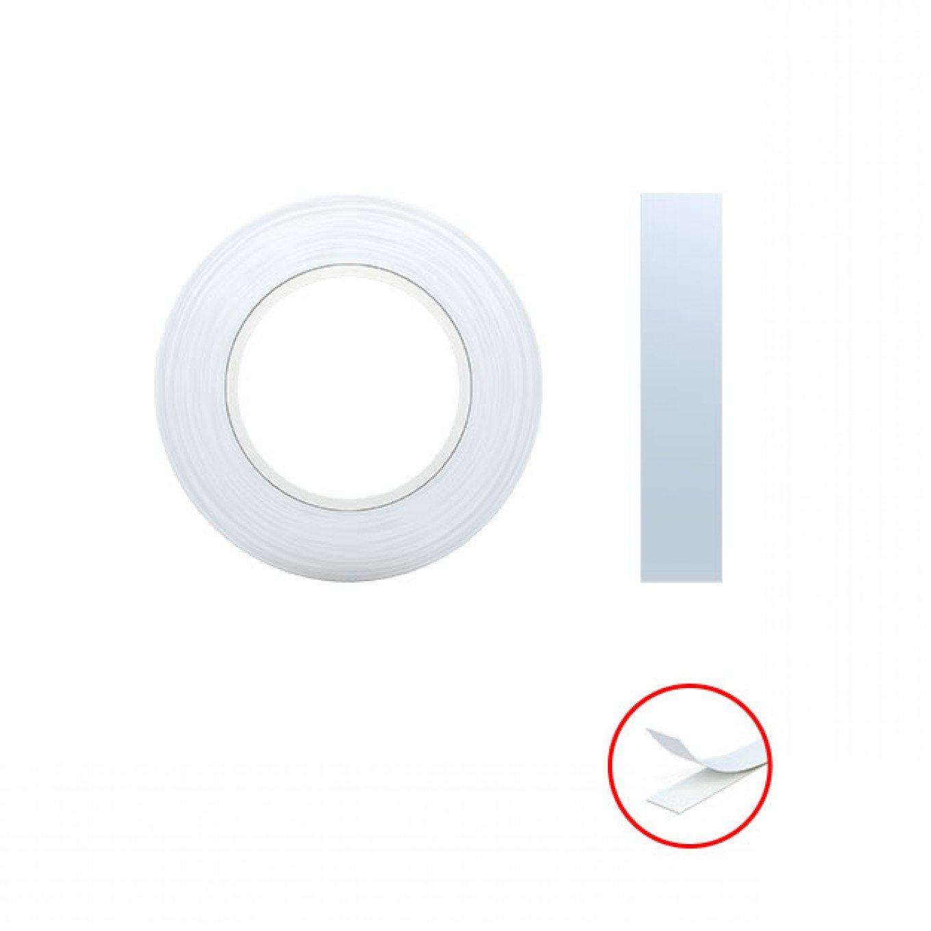 Nastro biadesivo ErichKrause, bianco, 1mmx15mmx2m (blister 1 pz.)