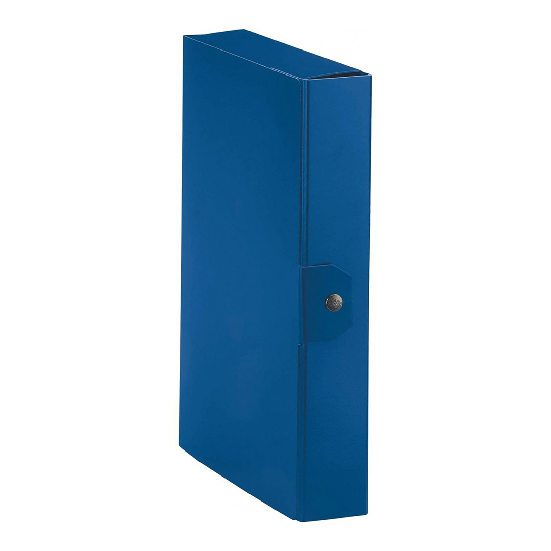 Esselte C26 EUROBOX Cartella per Progetti - 25 x 35 cm - Dorso 6 cm - Blu - Confezione da 1