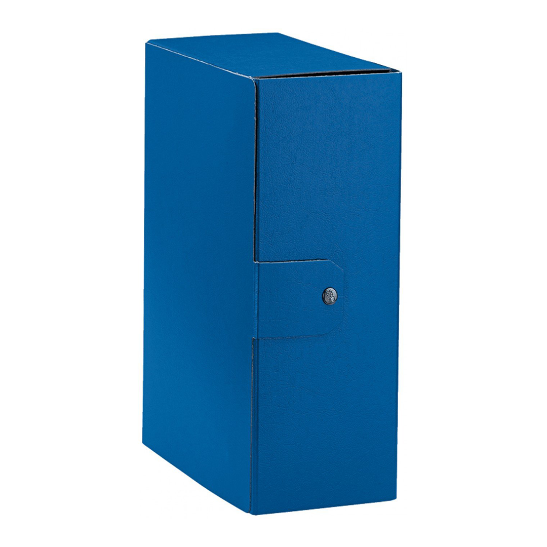 Esselte C32 EUROBOX Cartella per Progetti - 25 x 35 cm - Dorso 12 cm - Blu - Confezione da 1