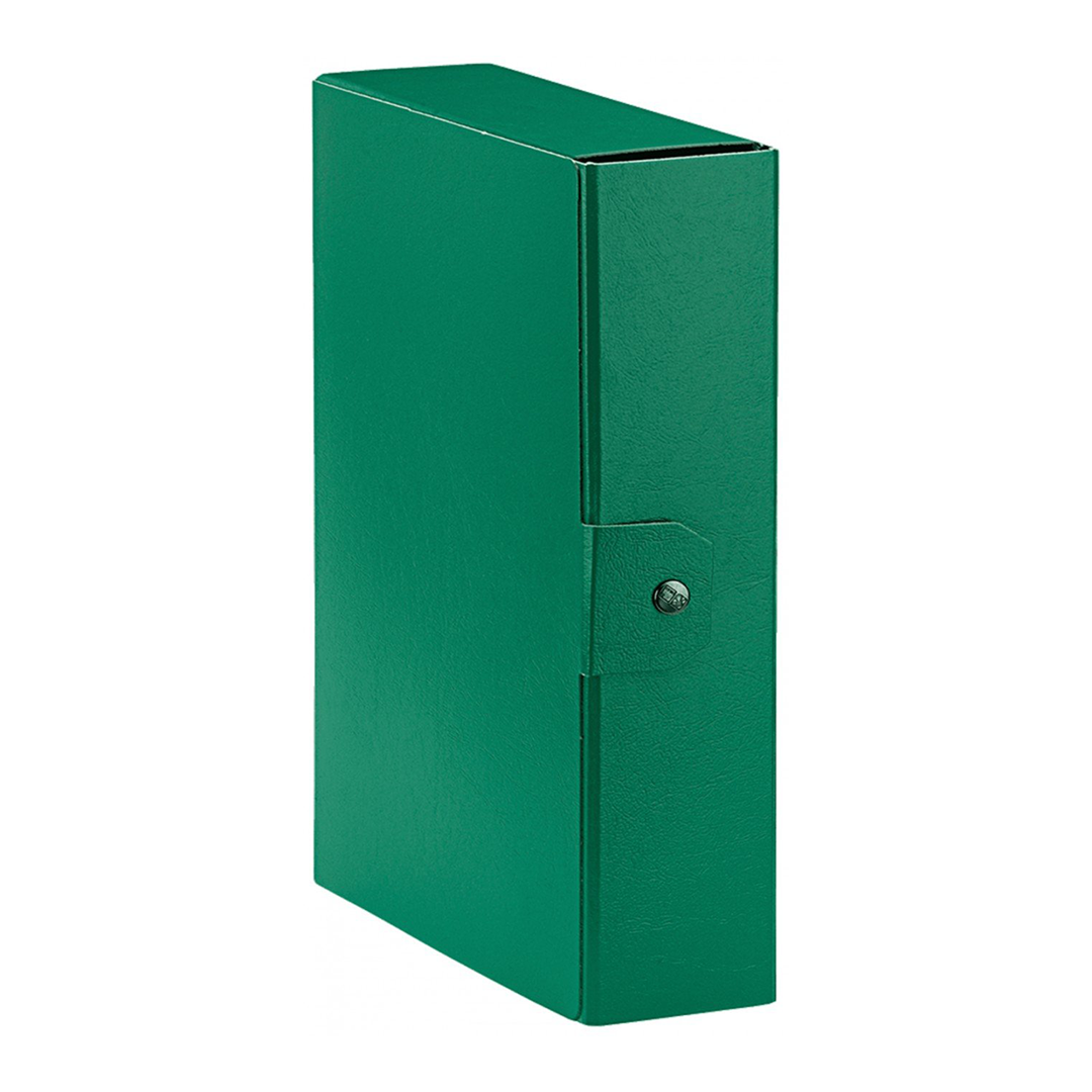 Esselte C28 EUROBOX Cartella per Progetti - 25 x 35 cm - Dorso 8 cm - Verde - Confezione da 1