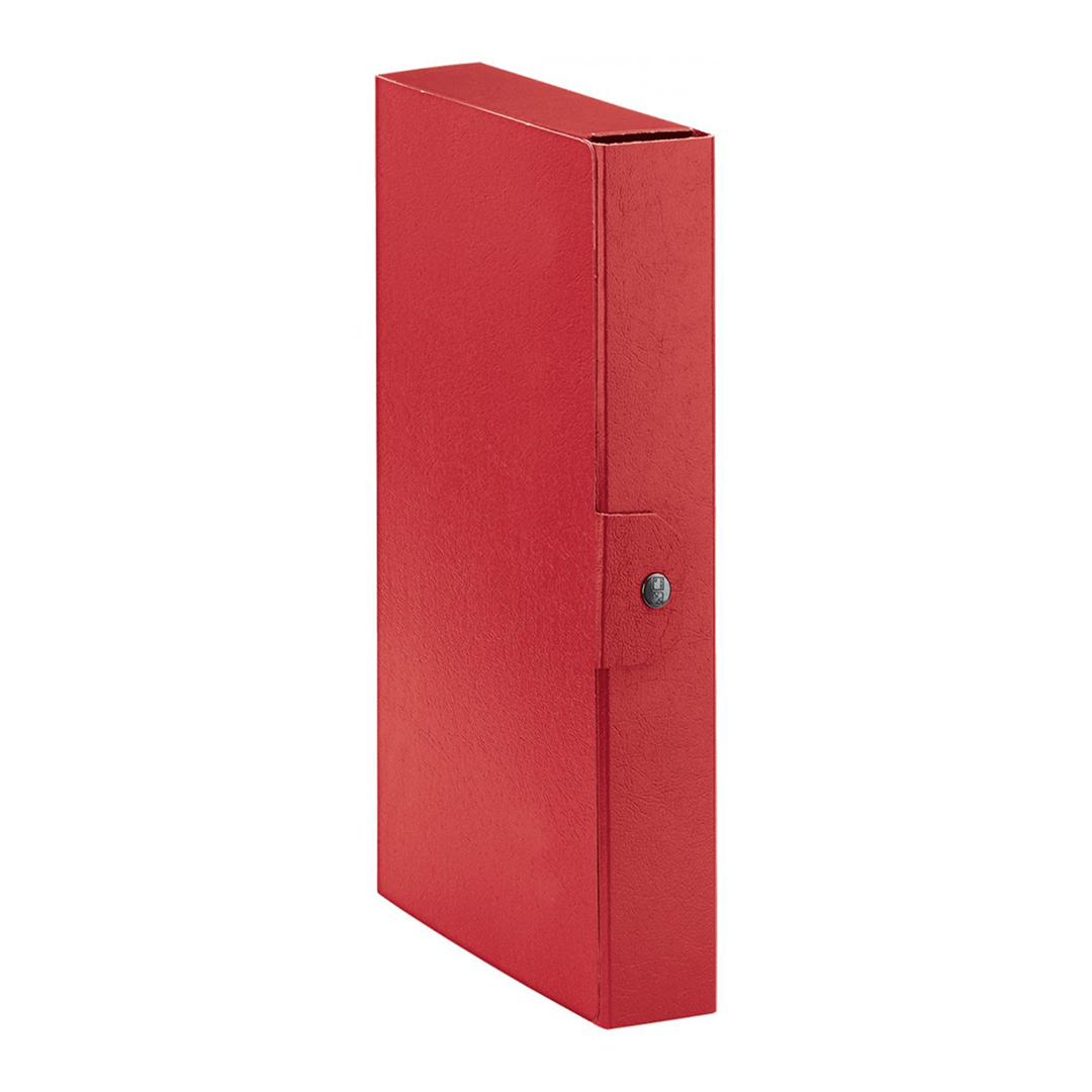 Esselte C26 EUROBOX Cartella per Progetti - 25 x 35 cm - Dorso 6 cm - Rosso - Confezione da 1