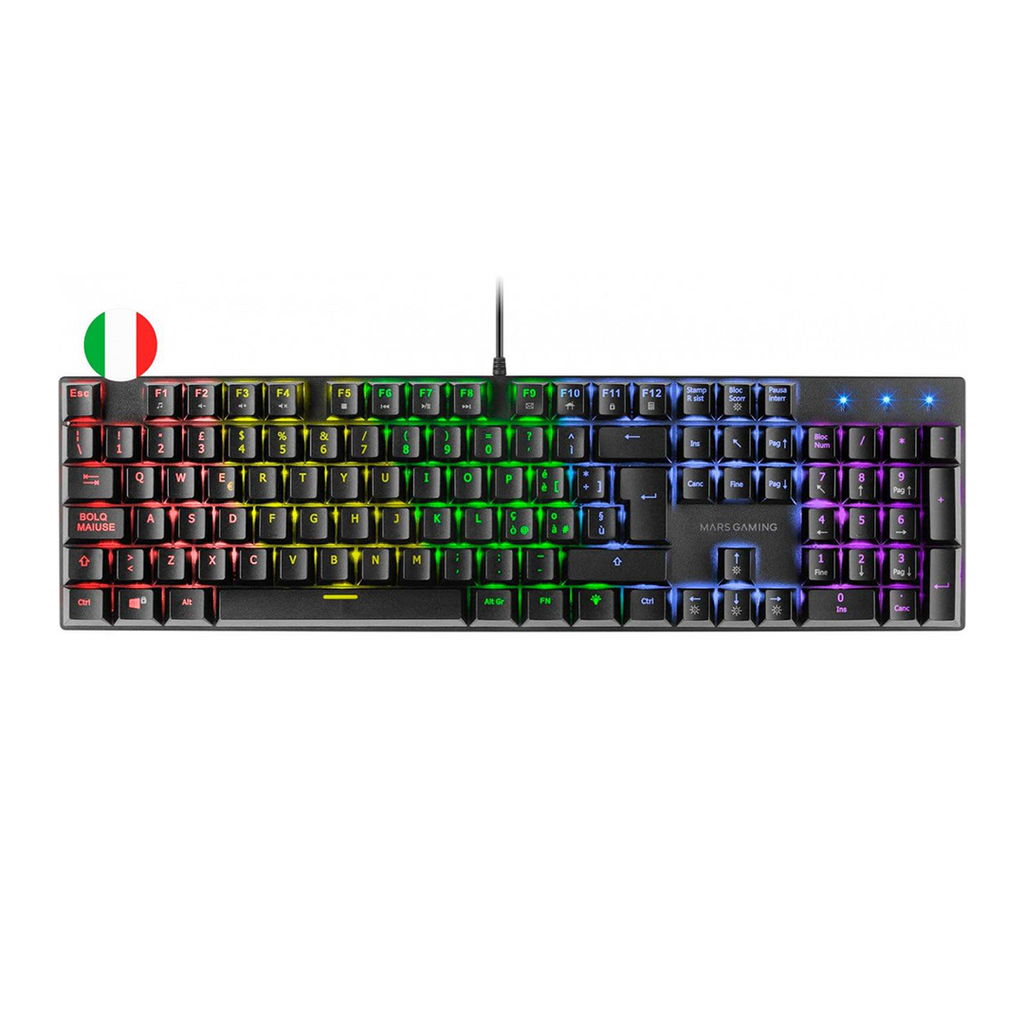 Tastiera Meccanica Mars Gaming MK422 RGB - Tecnologia Anti-Polvere- Tasti Ultra Resistenti