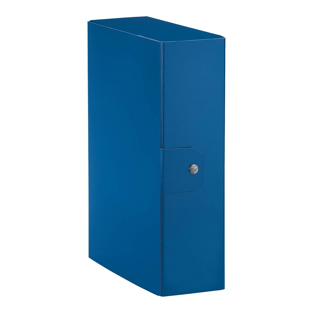 Esselte C28 EUROBOX Cartella per Progetti - 25 x 35 cm - Dorso 8 cm - Blu - Confezione da 1