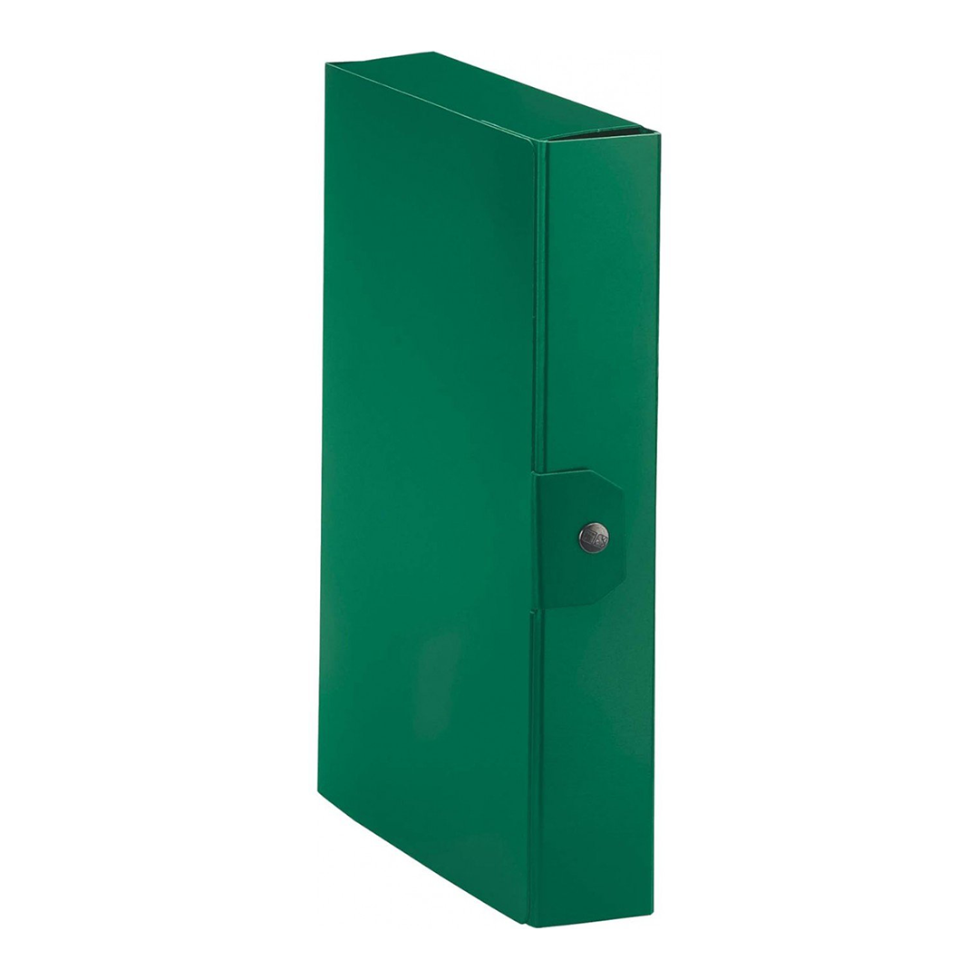Esselte C26 EUROBOX Cartella per Progetti - 25 x 35 cm - Dorso 6 cm - Verde - Confezione da 1