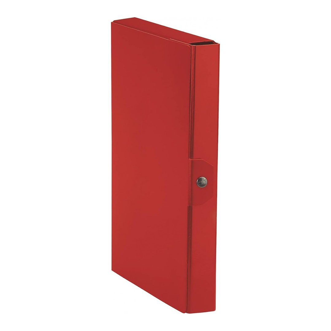 Esselte C24 EUROBOX Cartella per Progetti - 25 x 35 cm - Dorso 4 cm - Rosso - Confezione da 1