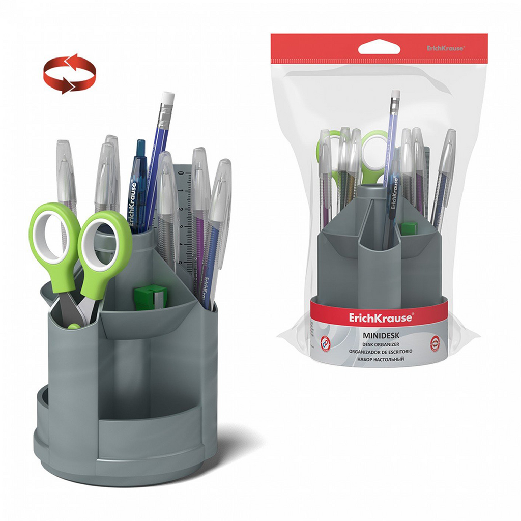 Starter KIT da scrivania "Mini Desk" Ice Metallic ErichKrause , argento
