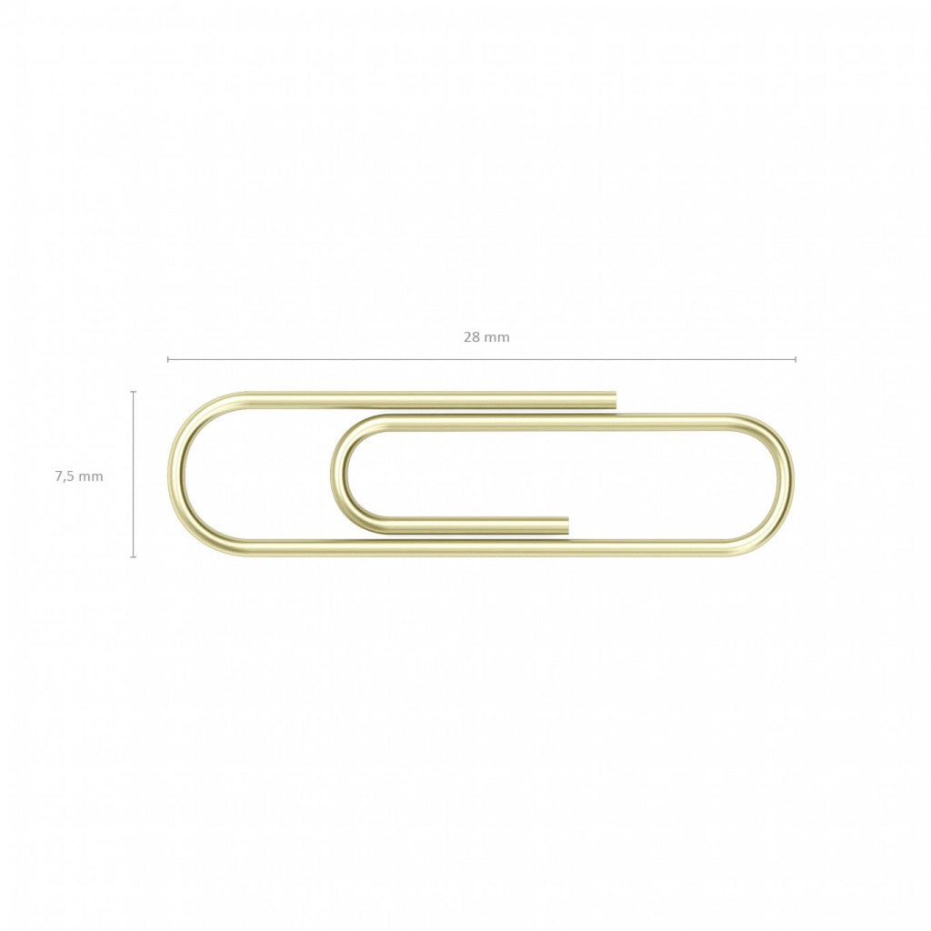 Graffette ErichKrause Placcate in Ottone da 33 mm – Confezione da 100 pezzi