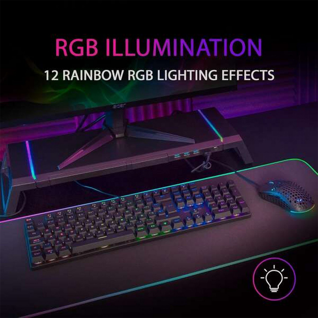 Tastiera Meccanica Mars Gaming MK422 RGB - Tecnologia Anti-Polvere- Tasti Ultra Resistenti