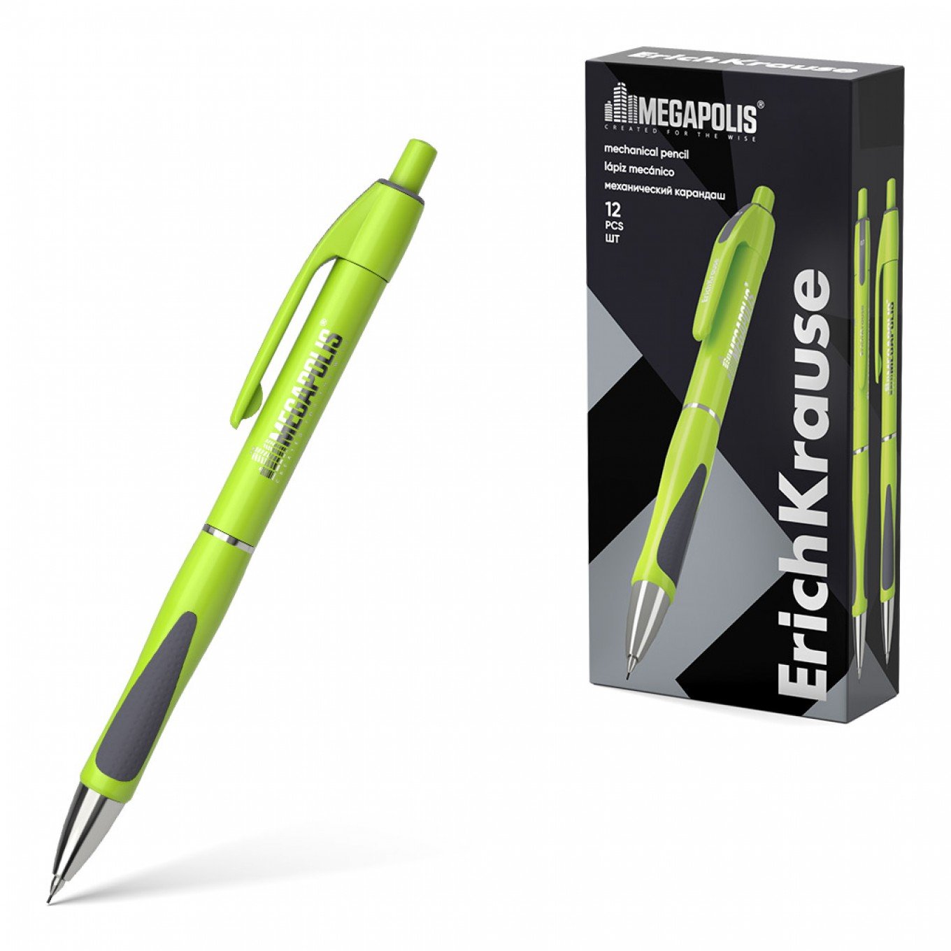 1 Matita meccanica ErichKrause Tropic 0,5 mm, HB Colori assortiti