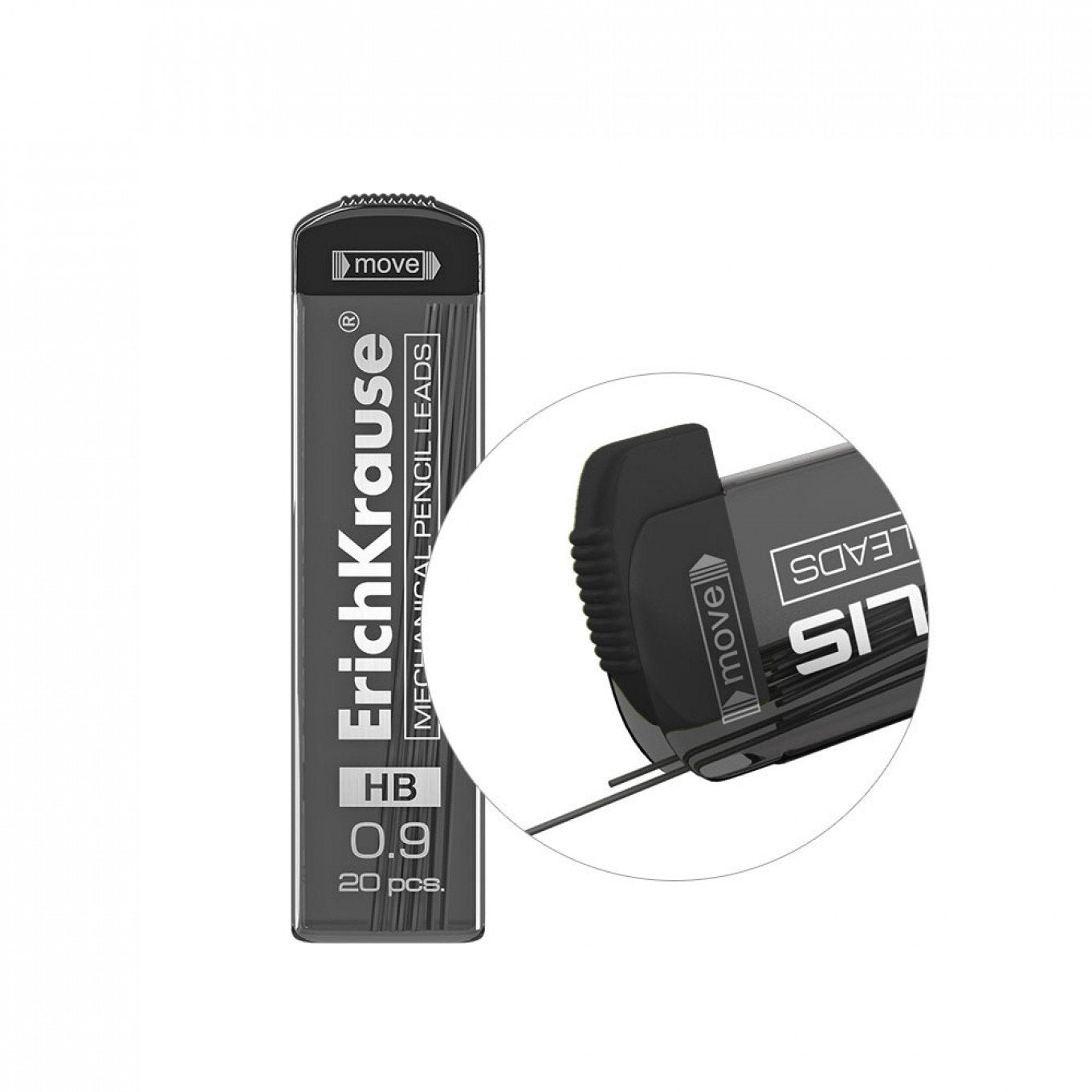 Mine ErichKrause MEGAPOLIS Concept per matite meccaniche 0,9 mm, HB (20 pz.)