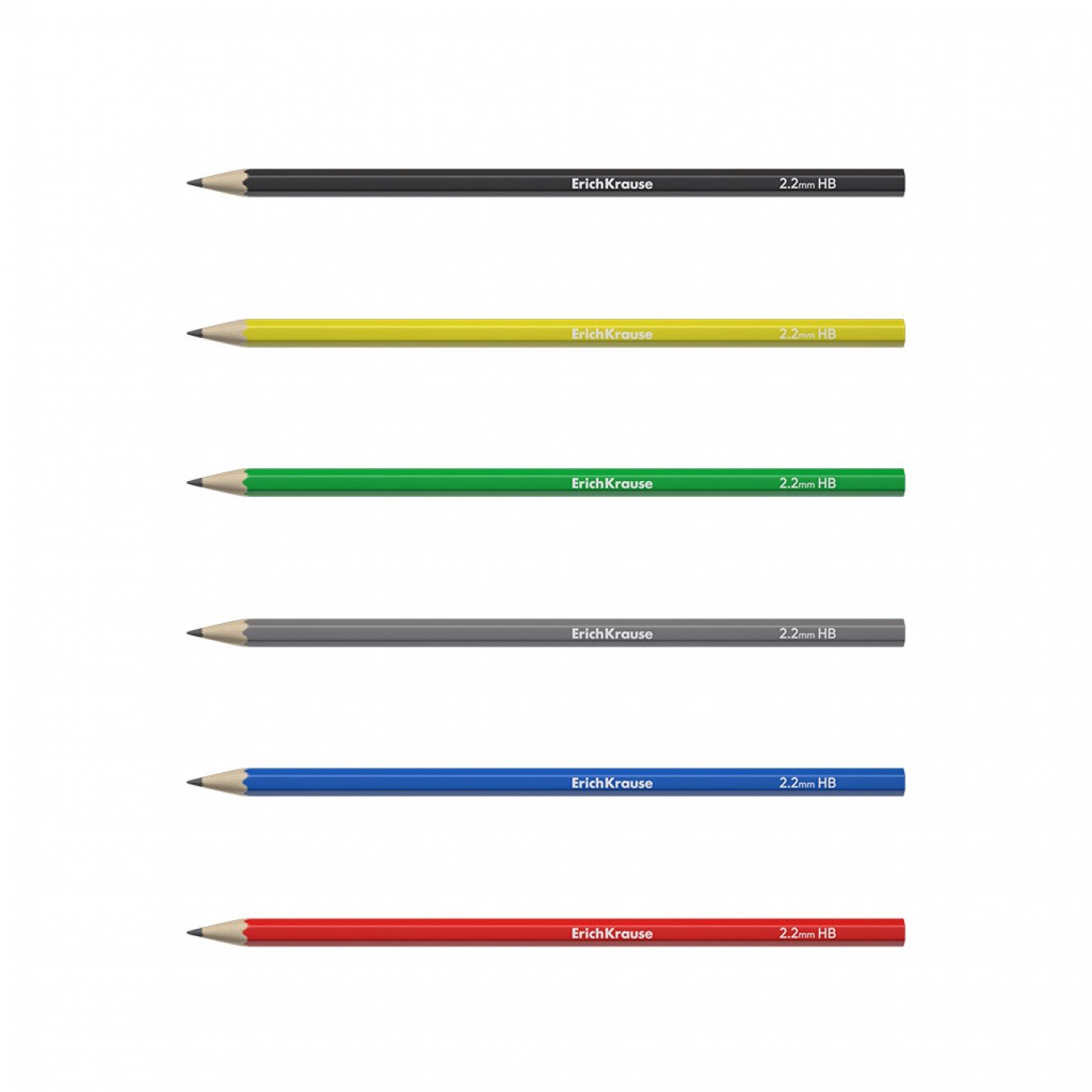 Matita esagonale in grafite di plastica ErichKrause® Classic 100 HB (confezione da 12 pezzi)