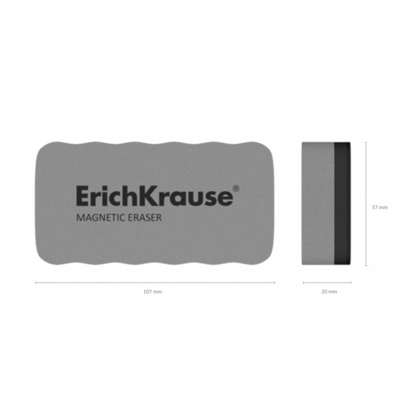 Cancellino magnetico per lavagna bianca ErichKrause 107x57mm