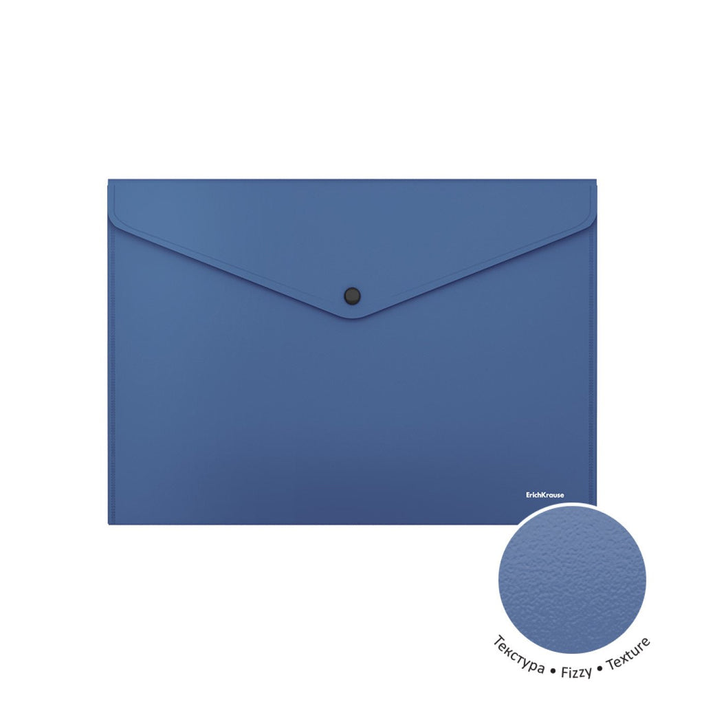 Cartella portadocumenti ErichKrause® Fizzy Classic, A4, 140 mcm, opaca, blu (confezione da 12 pezzi)