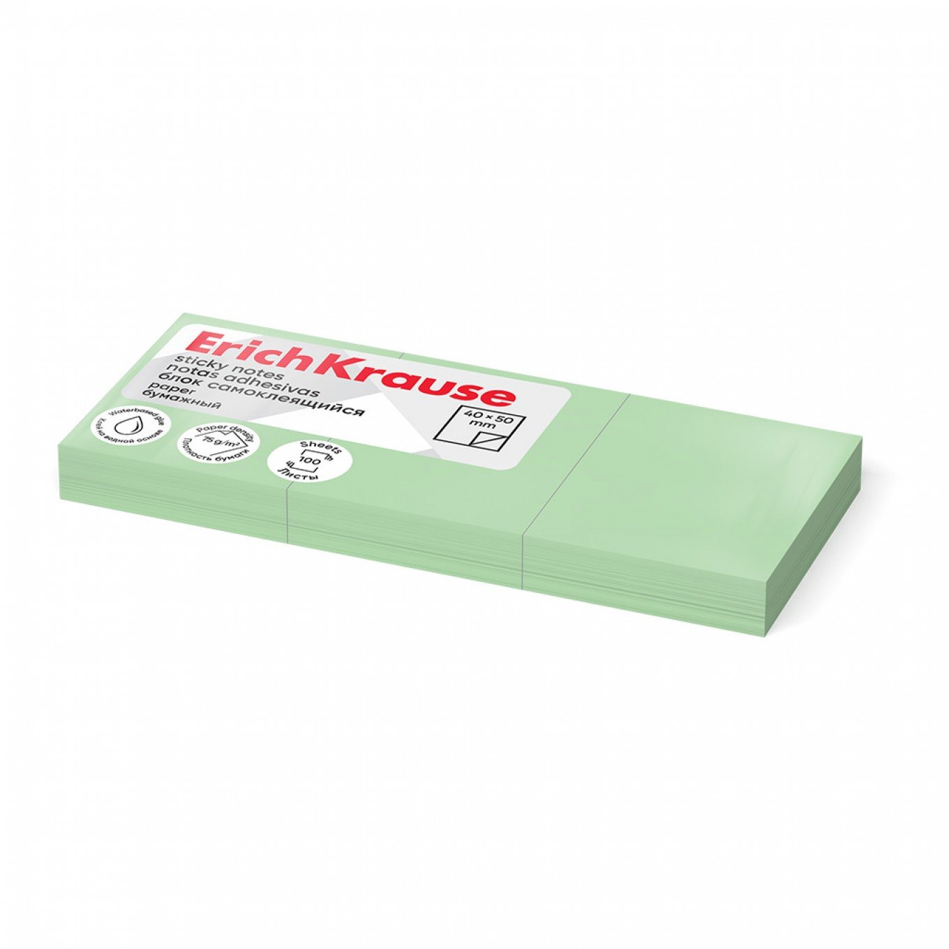 Post-it per Appunti ErichKrause 50х40 mm, 300 fogli, Verde
