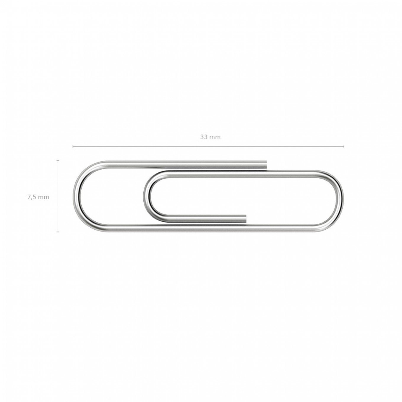 Graffette zincate ErichKrause 33 mm (confezione da 100 pz)