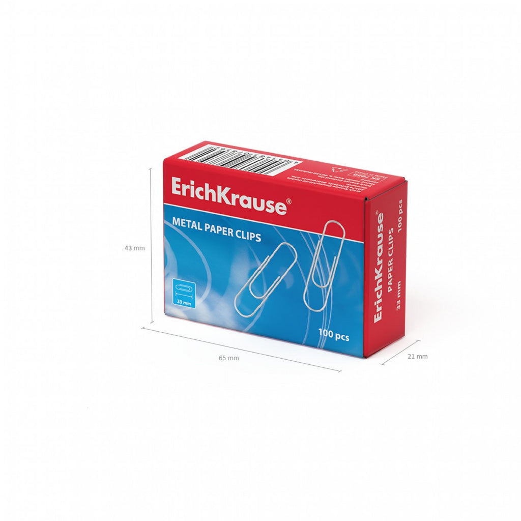 Graffette zincate ErichKrause 33 mm (confezione da 100 pz)