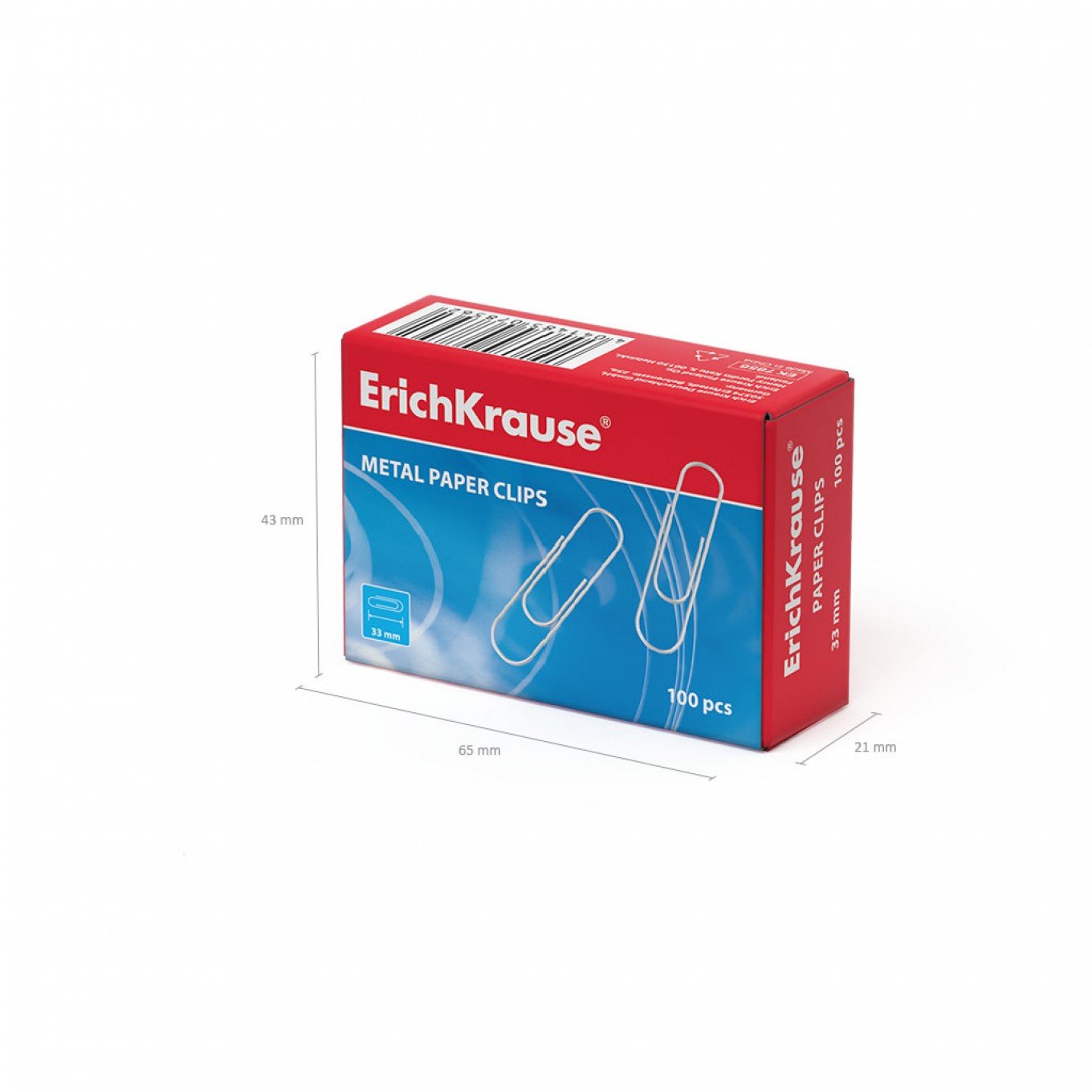 Graffette zincate ErichKrause 33 mm (confezione da 100 pz)