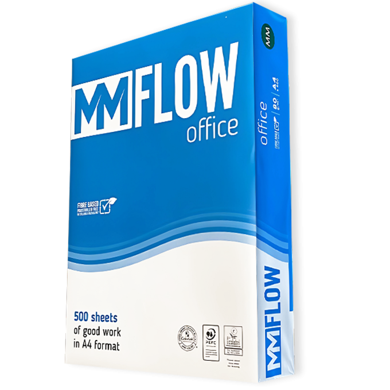 Bancale Carta A4 80 gr MM FLOW Office - 240 Risme Per Stampante, Ufficio, Fotocopie, Multiuso - Bianca