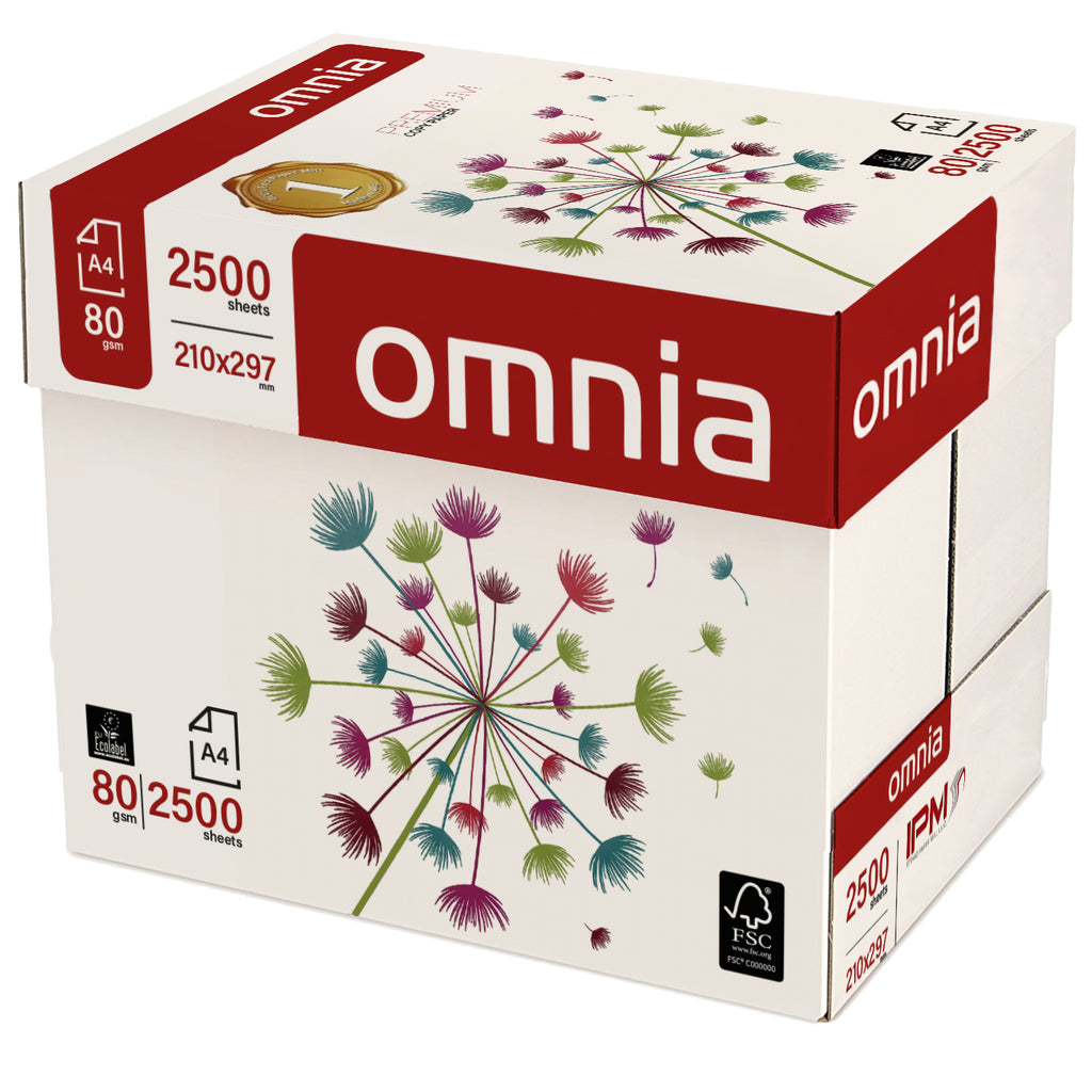Carta Omnia Premium A4 80 gr - 5 risme